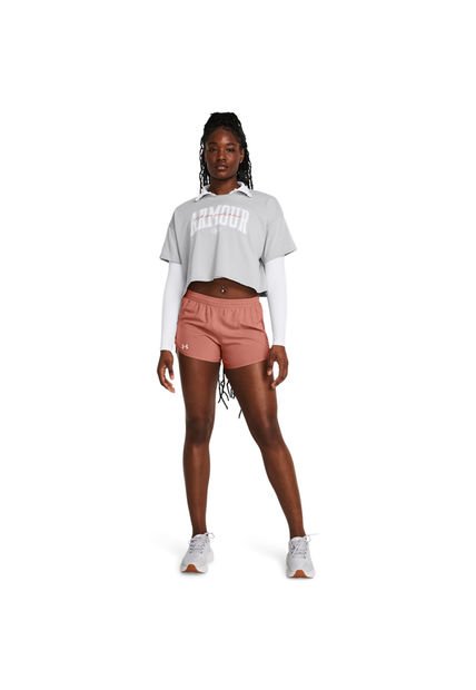 Camiseta Mujer UNDER ARMOUR HW SCRPTED WM CRP SS Gris Under Armour