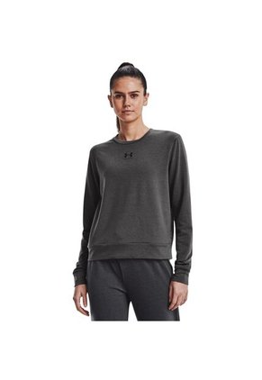 TOP GRIS MUJER RIVAL TERRY CREW 1369856-010-Y81 Under Armour