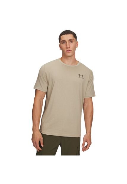 Camiseta Hombre Under Armour M SPORTSTYLE LC SS Marron Under Armour