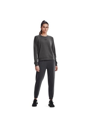 TOP GRIS MUJER RIVAL TERRY CREW 1369856-010-Y81 Under Armour