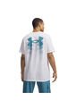 Camiseta Hombre Under Armour M BLUR LOGO SS Blanco Under Armour de Under Armour
