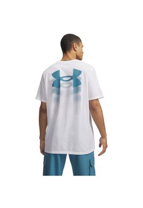 Camiseta Hombre Under Armour M BLUR LOGO SS Blanco Under Armour