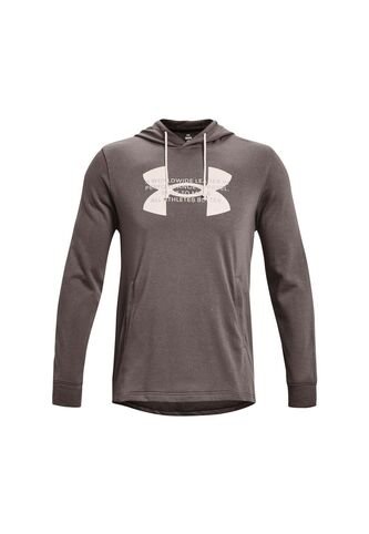 Hoodie Under Armour Rival Terry Logo-Gris Oscuro Under Armour