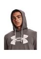Hoodie Under Armour Rival Terry Logo-Gris Oscuro de Under Armour