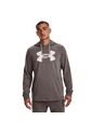 Hoodie Under Armour Rival Terry Logo-Gris Oscuro de Under Armour
