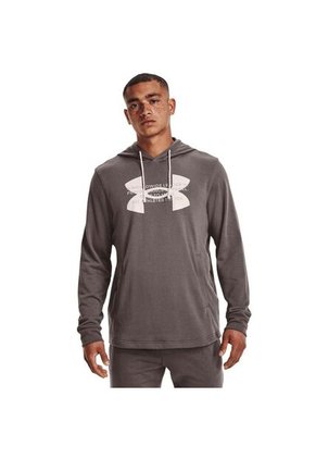 Hoodie Under Armour Rival Terry Logo-Gris Oscuro