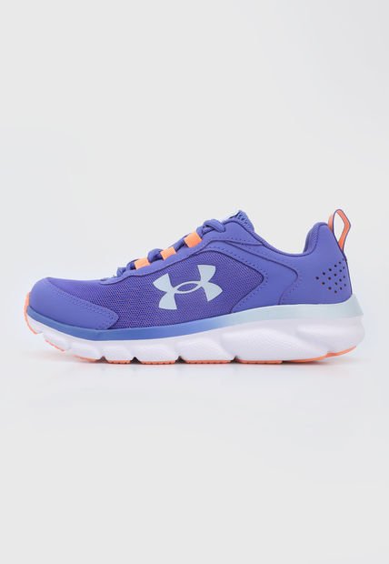 Tenis Running Violeta-Blanco-Naranja Neón UNDER ARMOUR KIDS  Assert 9