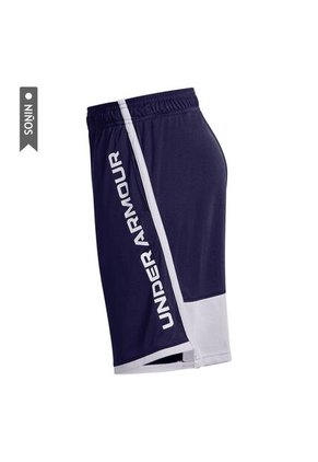 Pantaloneta Under Armour Stunt 3.0 Niño-Azul