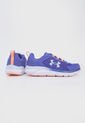 Tenis Running Violeta-Blanco-Naranja Neón UNDER ARMOUR KIDS  Assert 9 de Under Armour