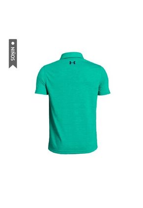 Camiseta Polo Under Armour Threadborne Para Niños-Azul