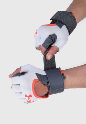 Guantes Gris-Naranja UNDER ARMOUR Weightlifting