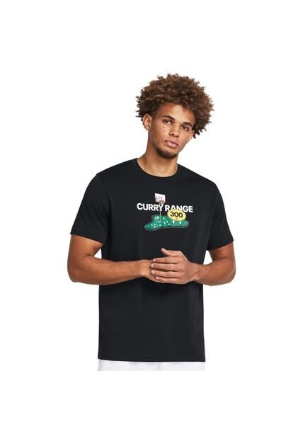 Camiseta Hombre UNDER ARMOUR CURRY RANGE HW TEE Negro Under Armour