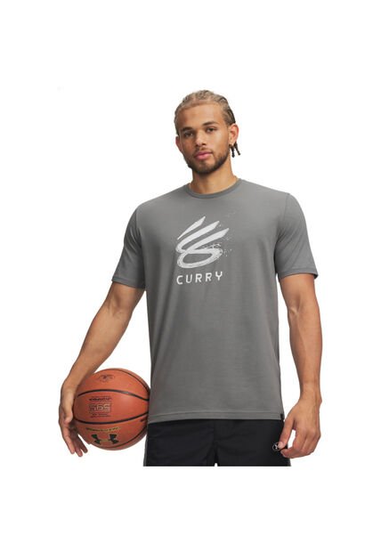 Camiseta Hombre Under Armour CURRY SPLASH WDMRK T Verde Under Armour
