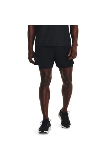 Short Hombre UNDER ARMOUR LAUN ELIT 2IN1 5 S Negro Under Armour