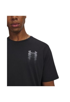 Camiseta Hombre Under Armour M BLUR LOGO SS Negro Under Armour