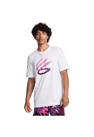 Camiseta Hombre UNDER ARMOUR CURRY LOGO TREND TEE Blanco Under Armour Under Armour