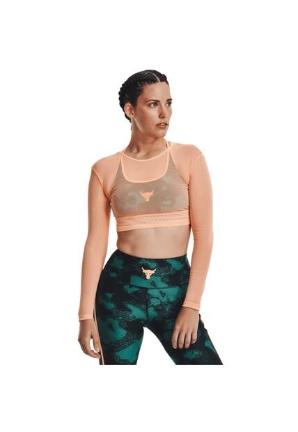Camiseta Mujer UNDER ARMOUR PJT ROCK SHEER MESH Naranja Under Armour