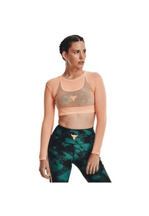 Camiseta Mujer UNDER ARMOUR PJT ROCK SHEER MESH Naranja Under Armour