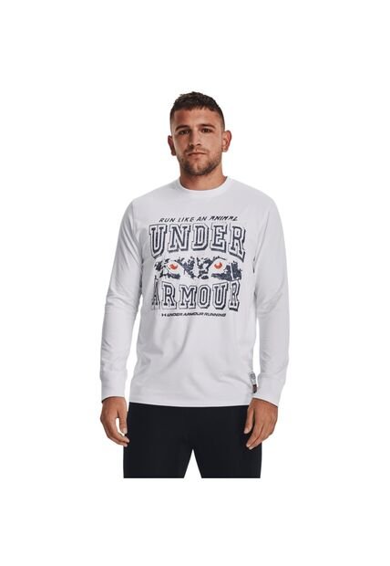 Camiseta Hombre UNDER ARMOUR RUN LIKE A LONG SLEE Blanco Under Armour