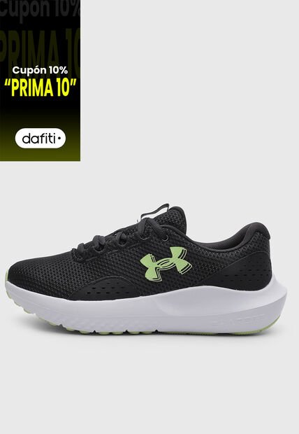 Tenis Running Under Armour Charged Surge 4  Negro