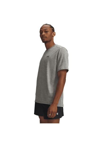 Camiseta Hombre Under Armour UA TECH VENT SS Gris Under Armour