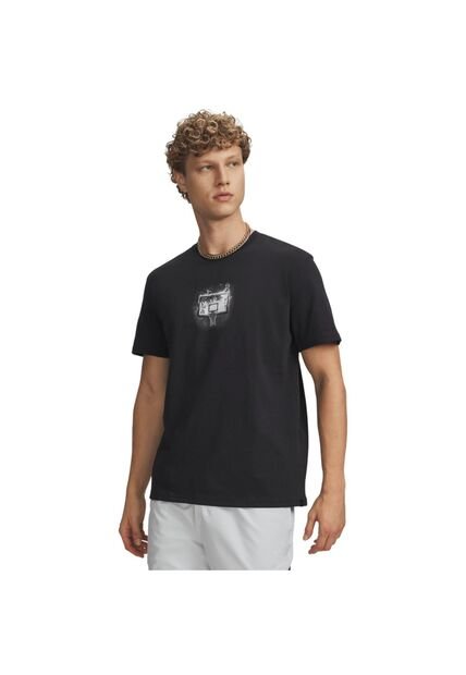 Camiseta Hombre Under Armour CURRY LET HIM CK TEE Negro Under Armour