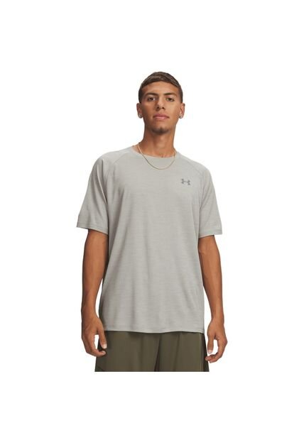 Camiseta Hombre Under Armour UA TECH TEXTURED SS Gris Under Armour