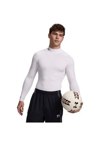 Camiseta Hombre Under Armour HG ARMR COMP MOCK LS Blanco Under Armour Under Armour