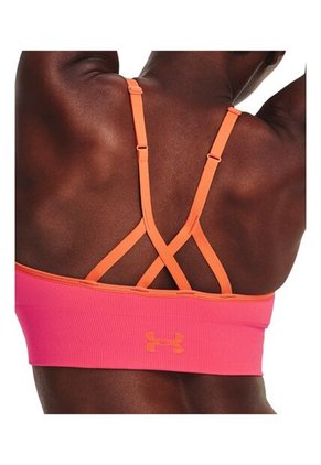 Sujetador Rosado Mujer UA SEAMLESS LOW LONG 1373870-683-QSU Under Armour