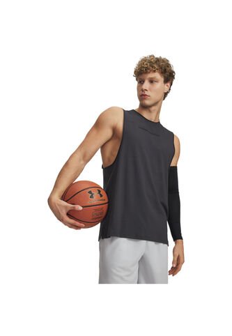 Camiseta Sin Mangas Hombre Under Armour HOOPS TRAINING TANK Gris Under Armour Under Armour