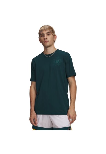 Camiseta Hombre Under Armour UA M RADIAL WM SS Verde Under Armour