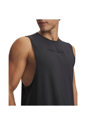 Camiseta Sin Mangas Hombre Under Armour HOOPS TRAINING TANK Gris Under Armour