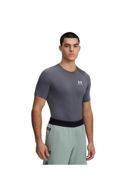 Camiseta Hombre UNDER ARMOUR UA HG ARMOUR COMP SS Gris Under Armour