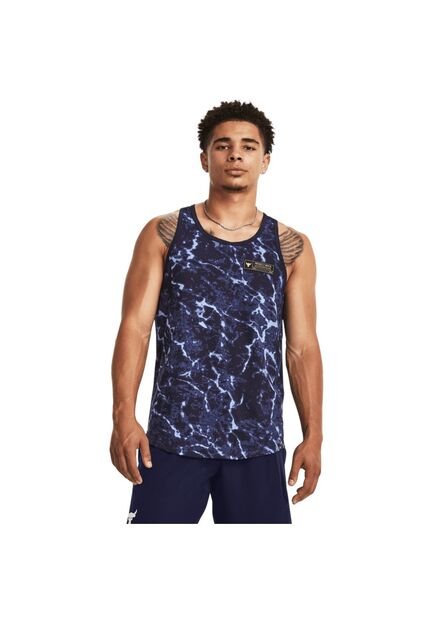 Camiseta Hombre UNDER ARMOUR PJT RCK SCHL MSC TNK Azul Under Armour