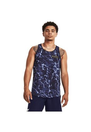 Camiseta Hombre UNDER ARMOUR PJT RCK SCHL MSC TNK Azul Under Armour