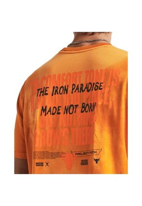 Camiseta Hombre UNDER ARMOUR PJT RCK SN WSH GRPHC Naranja Under Armour