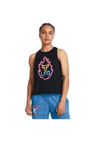 Camiseta Mujer UNDER ARMOUR PJT RCK NEON FLAME T Negro Under Armour Under Armour