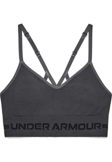 Sostén Deportivo Seamless Low Long Htr Bra Para Mujer Gris 1357232-012-Y81 Under Armour