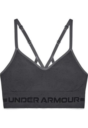 Sostén Deportivo Seamless Low Long Htr Bra Para Mujer Gris 1357232-012-Y81 Under Armour