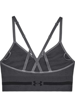Sostén Deportivo Seamless Low Long Htr Bra Para Mujer Gris 1357232-012-Y81 Under Armour