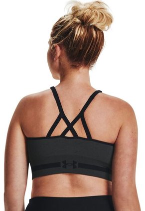 Sostén Deportivo Seamless Low Long Htr Bra Para Mujer Gris 1357232-012-Y81 Under Armour