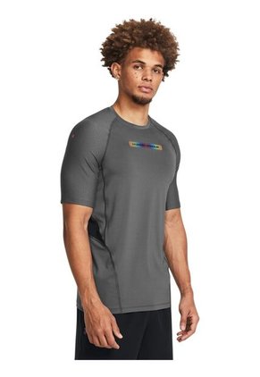 Camiseta Hombre UNDER ARMOUR SMARTFRM RUSH 20 SS Gris Under Armour