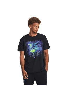 Camiseta Hombre UNDER ARMOUR PJT RCK WOLF HW SS Negro Under Armour