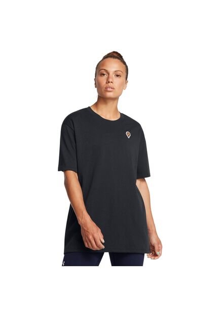 Camiseta UA W HWOS FLOWER EMB SS Mujer 1386852-001-N11 Under Armour