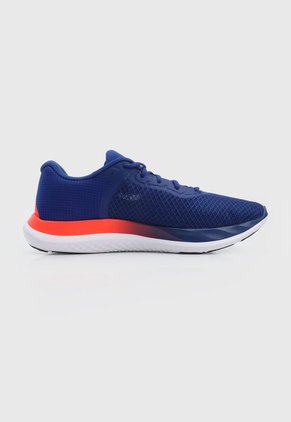Tenis Running Azul-Blanco-Naranja Neón UNDER ARMOUR Charged Breeze