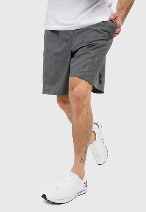 Pantaloneta Gris-Negro UNDER ARMOUR Graphic Emboss