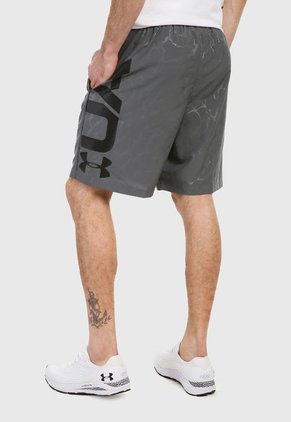 Pantaloneta Gris-Negro UNDER ARMOUR Graphic Emboss