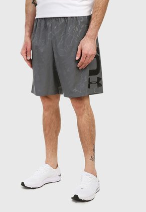 Pantaloneta Gris-Negro UNDER ARMOUR Graphic Emboss