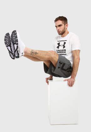 Pantaloneta Gris-Negro UNDER ARMOUR Graphic Emboss