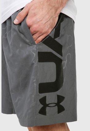 Pantaloneta Gris-Negro UNDER ARMOUR Graphic Emboss